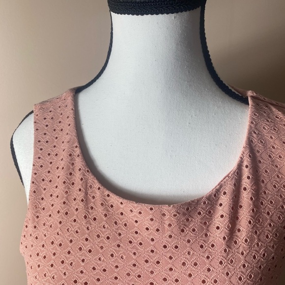 Speechless Pink Babydoll Tank Dress Embroidered Cottage Core Summer Dress Small - Picture 10 of 16